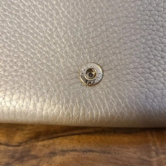 Gucci Continental Bronze Metallic Long Leather Wallet - Picture 11 of 16